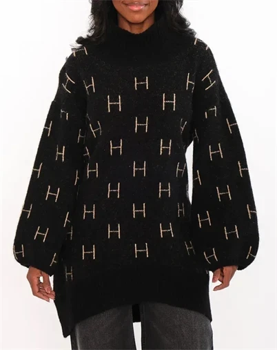  Hést - Fam Sweater Long - Black